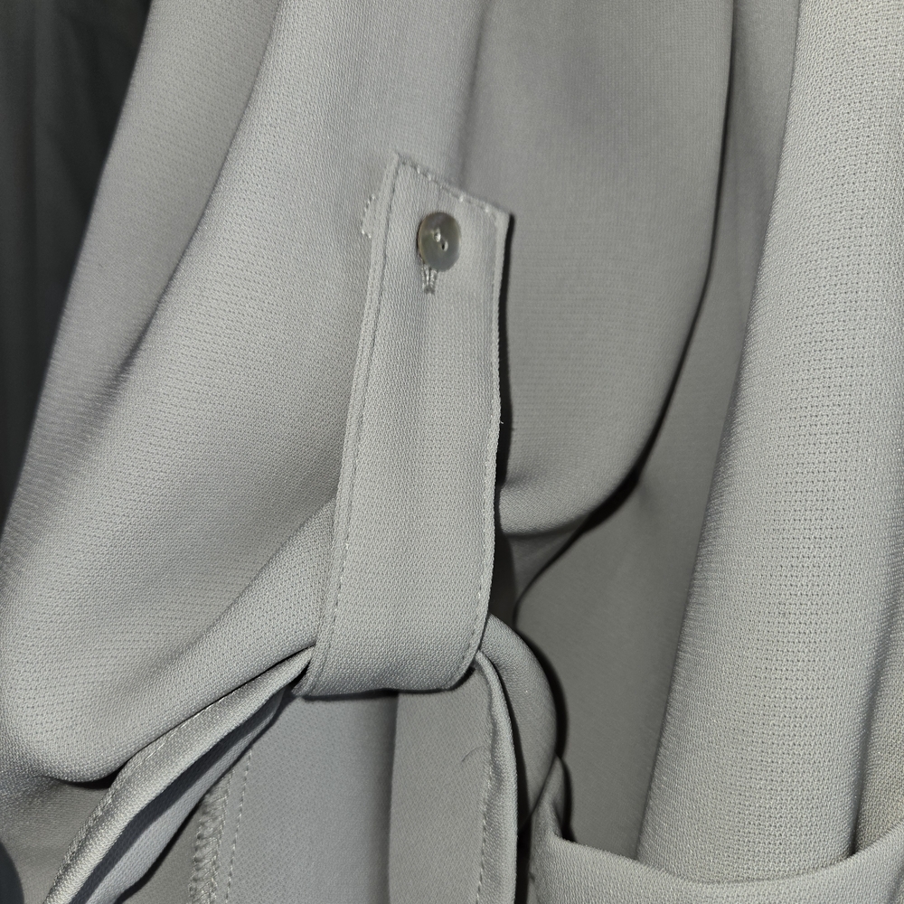 Zara Basic Collection Light Gray Duster, Coat, Lo… - image 5